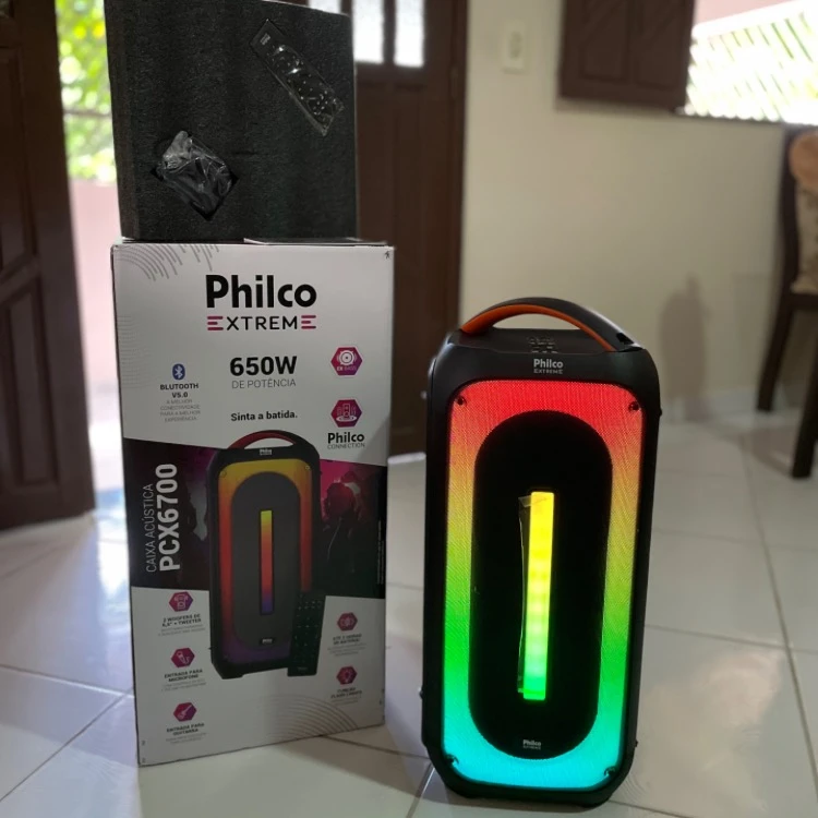 CAIXA DE SOM PHILCO 650W EX BASS