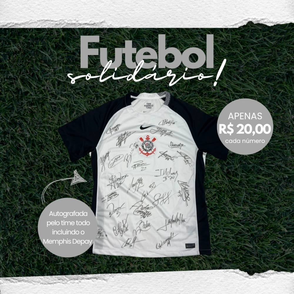 Camisa Oficial do Corinthians Autografada