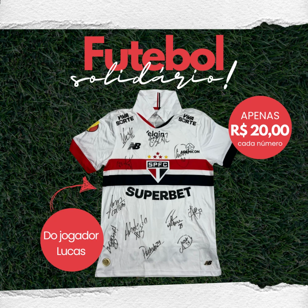 Camisa Oficial do São Paulo Autografada