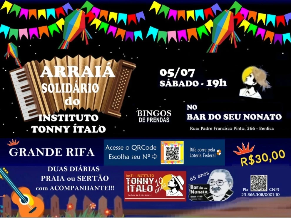Duas diárias Praia ou Sertão - Rifa do InsTI
