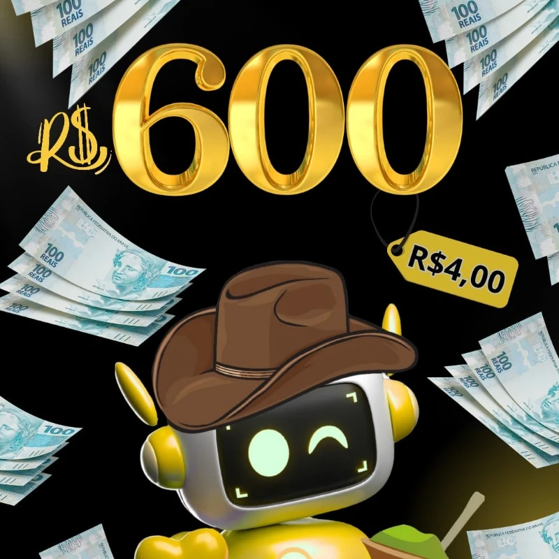 R$ 600 Reais no Pix
