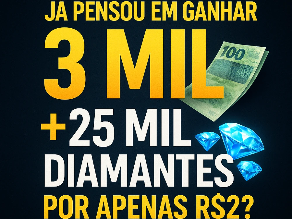 3k + 25 Mil EM DIAMANTES 💎 NO FREE FIRE 3k + 25 Mil EM DIAMANTES 💎 NO FREE FIRE