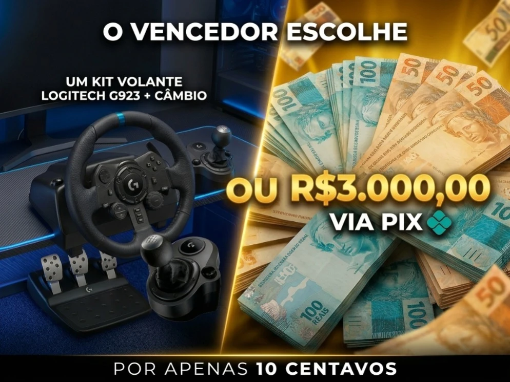 R$3.000 no Pix Ou Logitech G923+Cambio! R$3.000 no Pix Ou Logitech G923+Cambio!