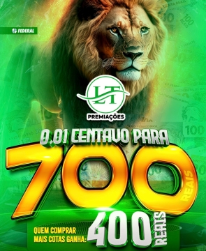 0,01 centavo para 700